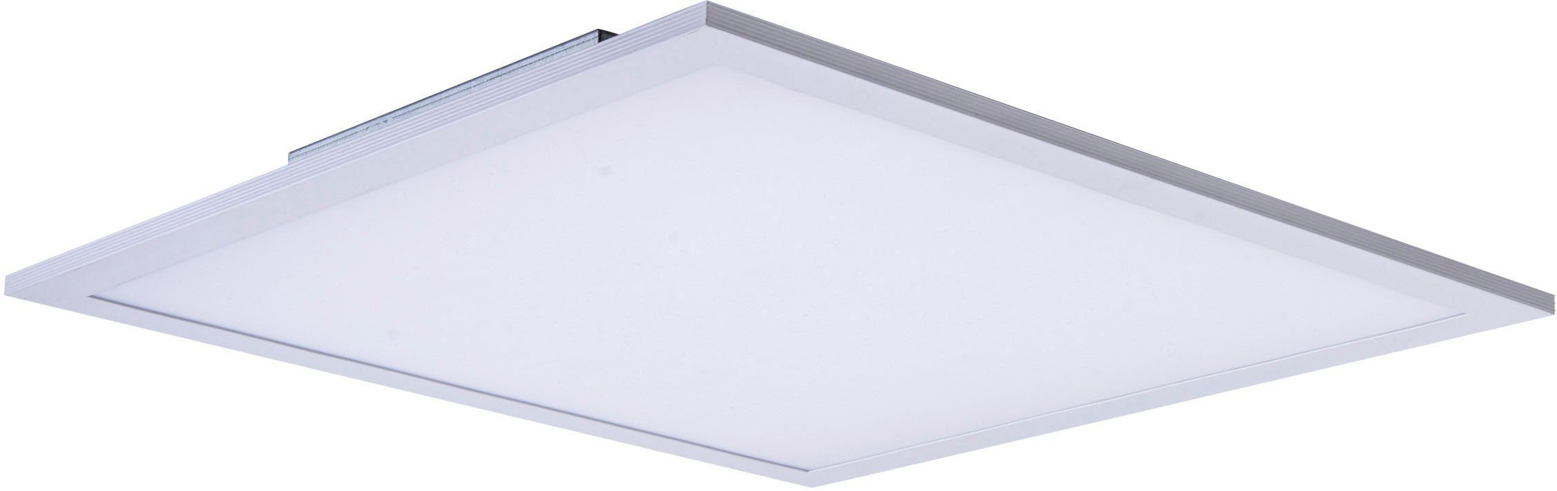 näve LED Panel Nicola, LED fest integriert, Neutralweiß, Aufbaupanel weiß 45x45cm, H: 6cm, 120 LED, Lichtfarbe neutralweiß