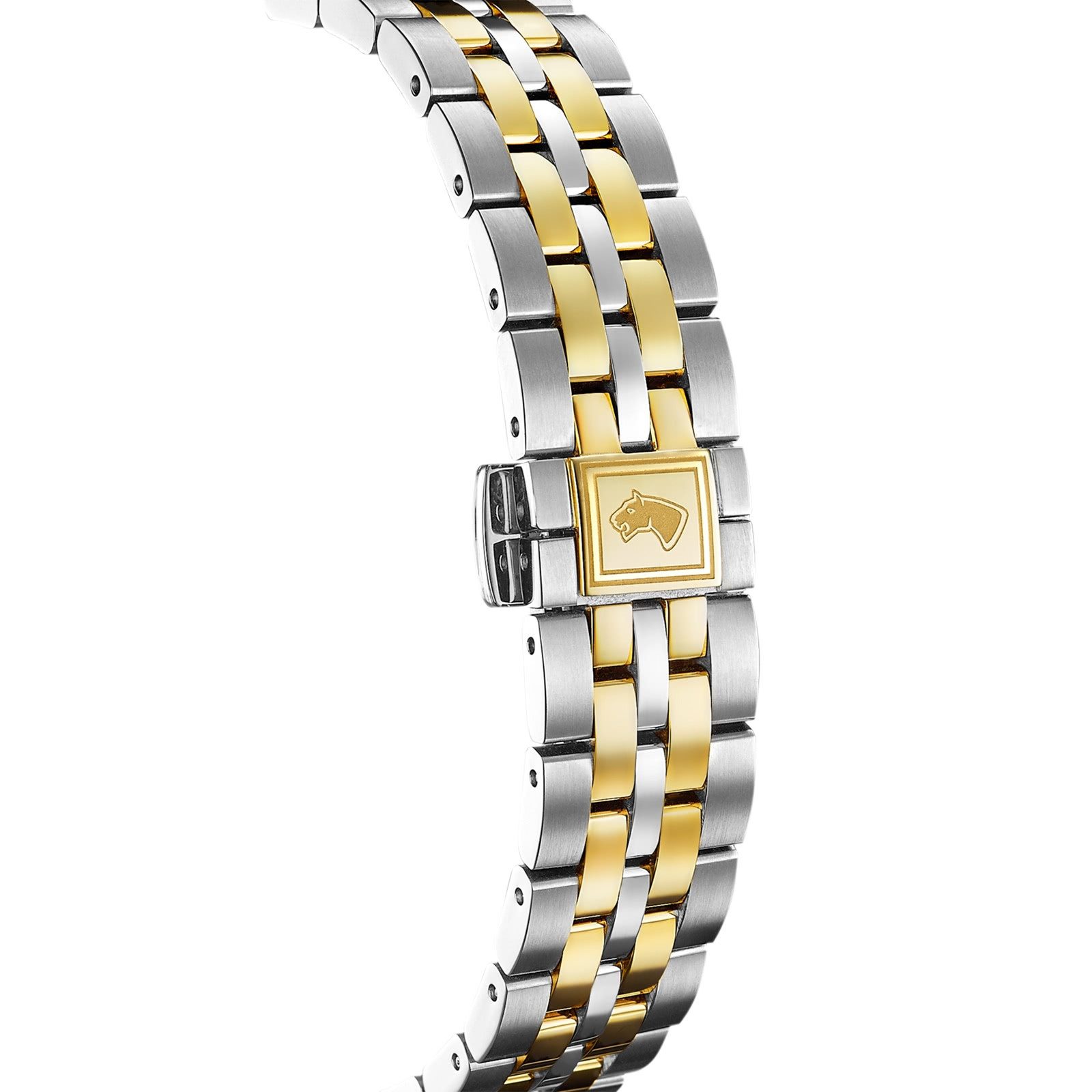 JAGUAR Automatikuhr Jaguar Damenuhr Edelstahl silber gold, (Analoguhr), Damen Armbanduhr rund, Edelstahlarmband silber, gold
