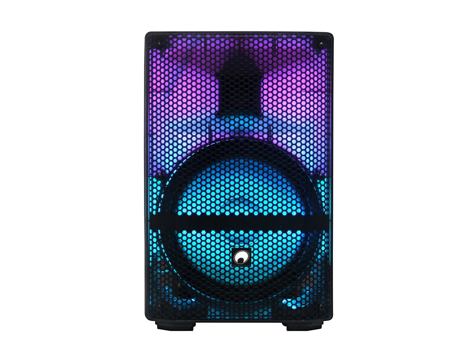 Omnitronic MSE-8+ Akku Partylautsprecher mit LED-Effekten Bluetooth-Lautsprecher (25 W, Bluetooth)