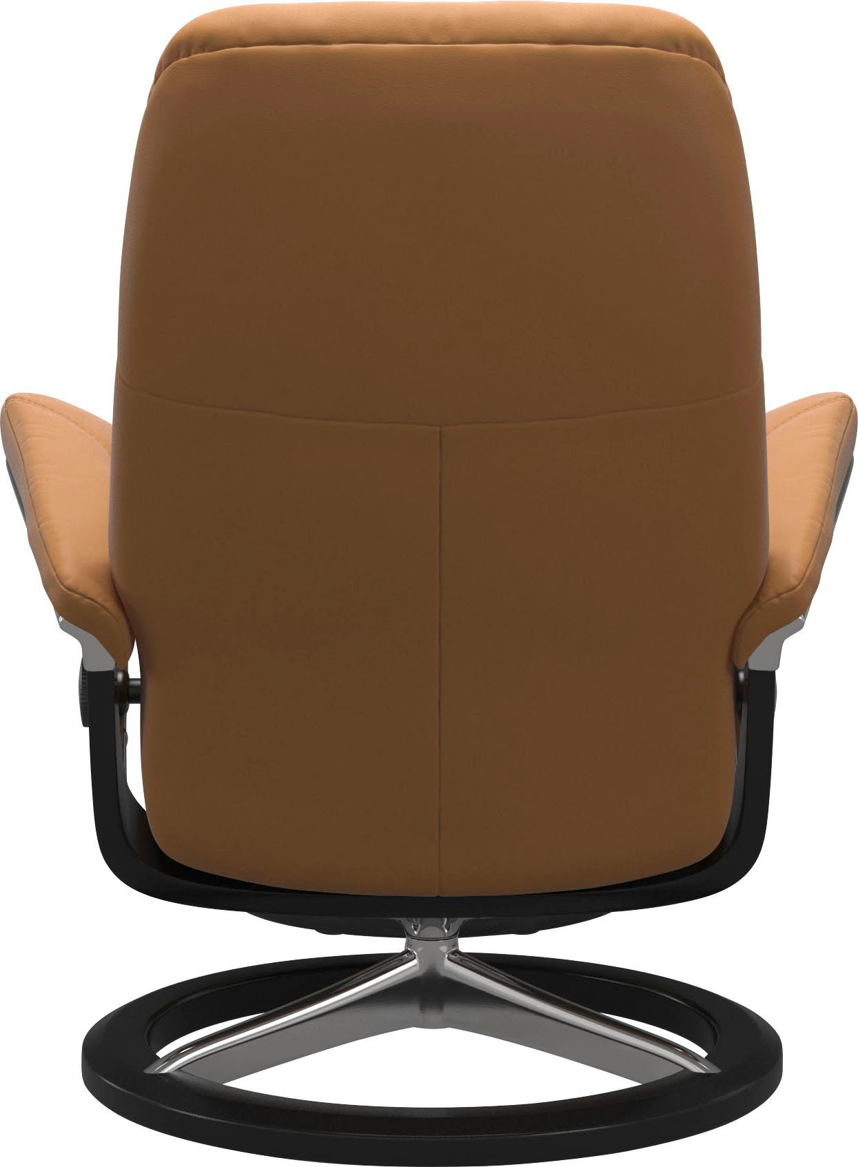 Stressless® Relaxsessel Consul (Set, Relaxsessel mit Hocker), mit Hocker, mit Signature Base, Größe L, Gestell Schwarz