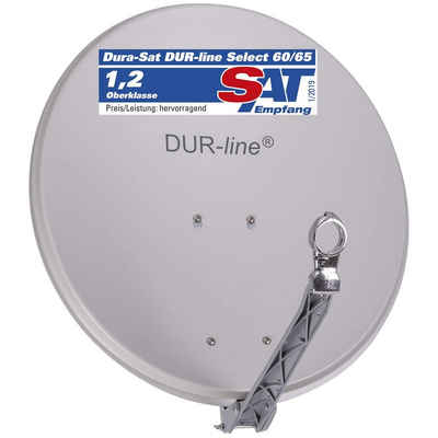 DUR-line DUR-line Select 60/65cm Hellgrau Satelliten-Schüssel - Test + Sehr Sat-Spiegel
