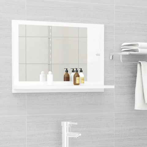 vidaXL Badezimmerspiegelschrank Badspiegel Weiß 60x10,5x37 cm Holzwerkstoff (1-St)