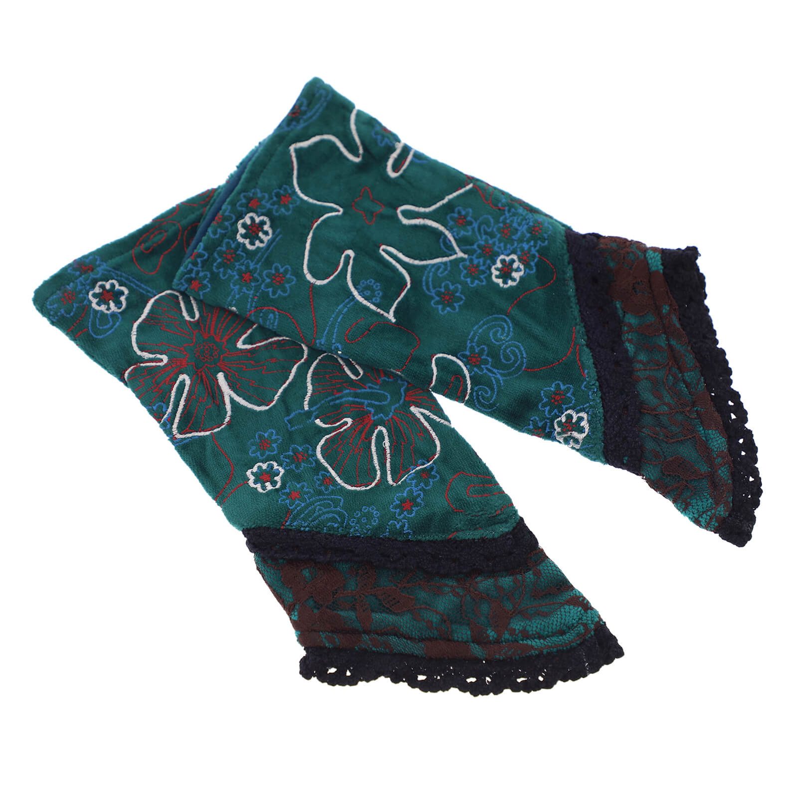 KUNST UND MAGIE Armstulpen Kunst&Magie Damen Samt Armstulpen Stulpen Handwärmer Handschuhe+Spitze