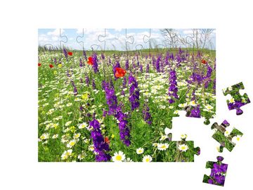 puzzleYOU Puzzle Sommer-Wildblumen, 48 Puzzleteile, puzzleYOU-Kollektionen Blumenwiesen, Blumen & Pflanzen