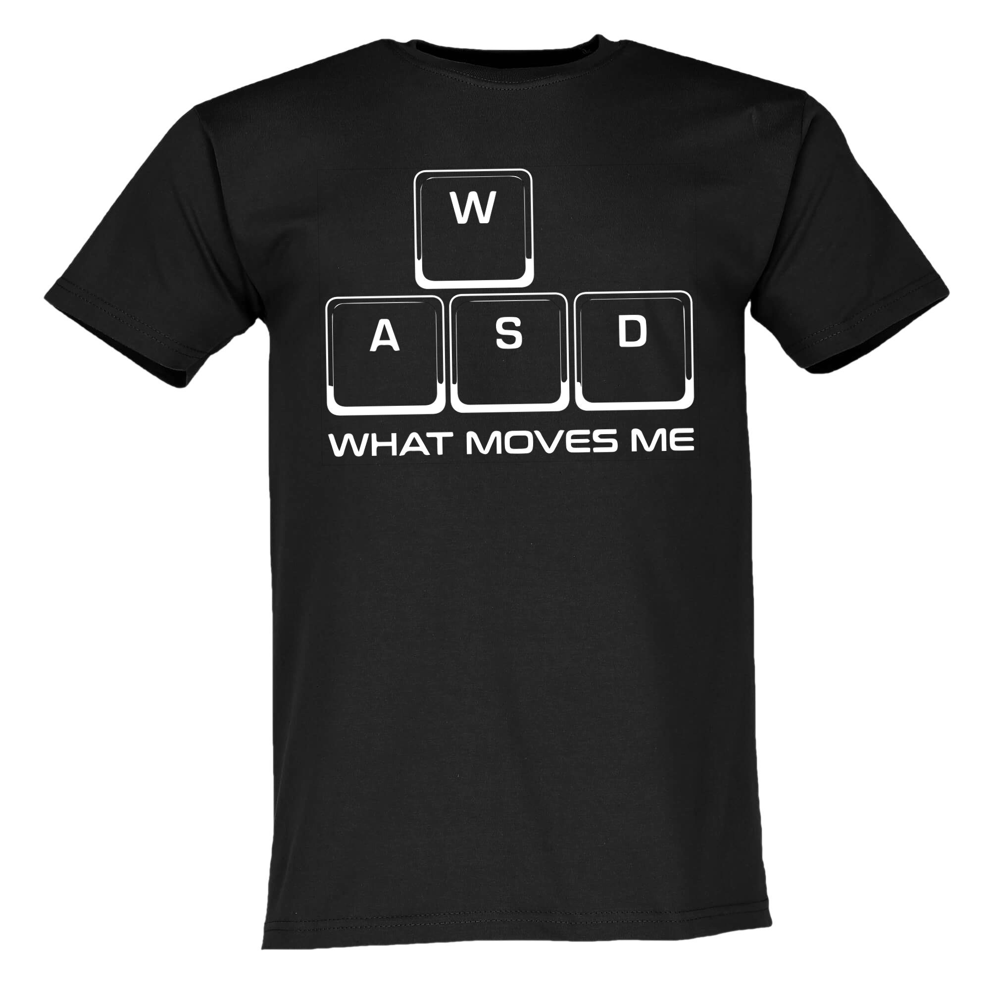 Lustige & Witzige T-Shirts T-Shirt T-Shirt WASD Gamer Tastatur Fun-Shirt Logo 128 T-Shirt, Logo Aufdruck, Spruch Aufdruck, lustig, witzig