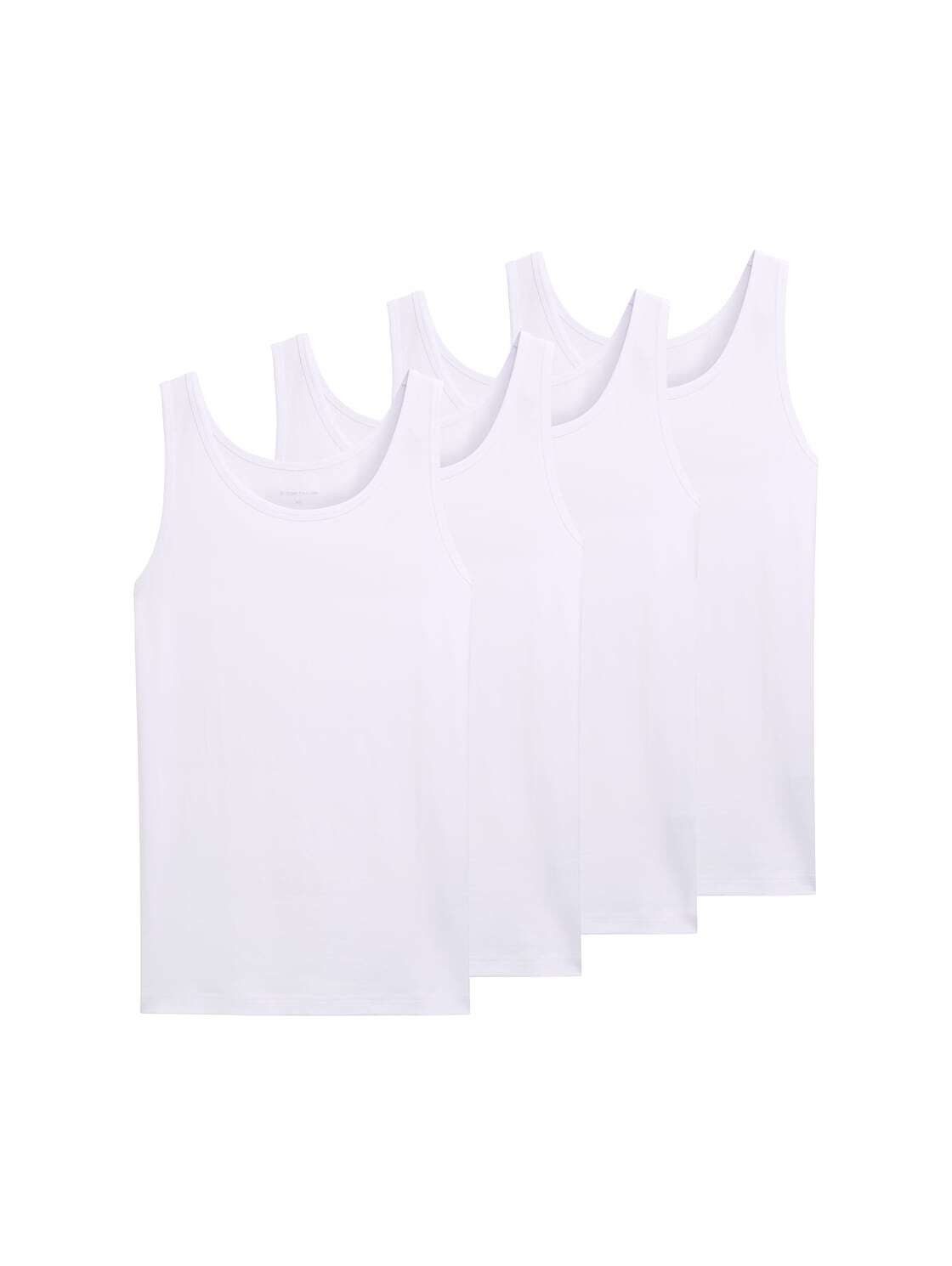 TOM TAILOR Unterhemd Unterwäsche Tanktops im 4er-Pack günstig online kaufen