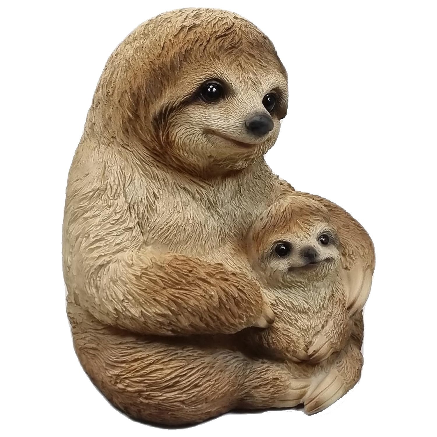 Fachhandel Plus Tierfigur Faultier mit Kind Tierfigur detailgetreue Dekofig günstig online kaufen