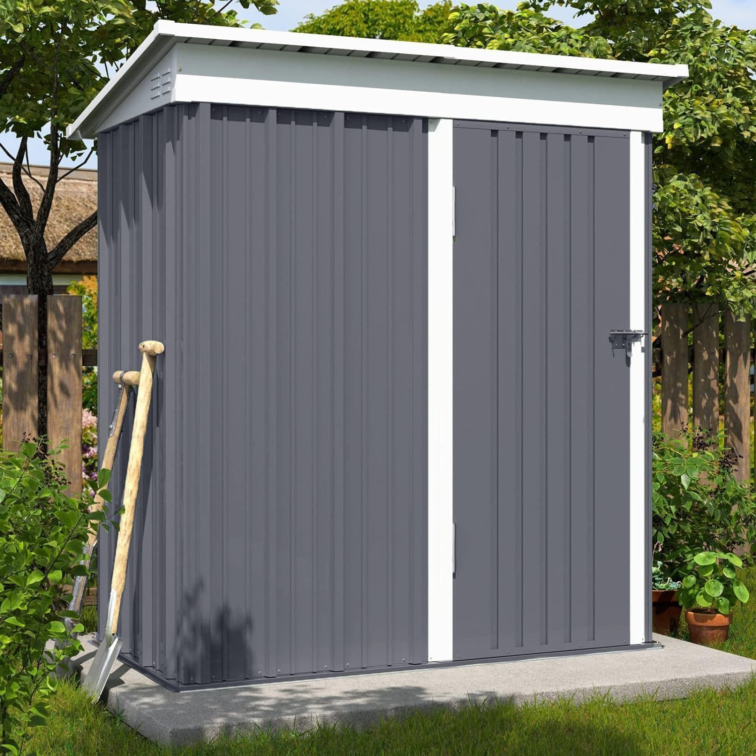 UDPATIO Gartenhaus Metall Gartenhaus 162x92x180cm für günstig online kaufen