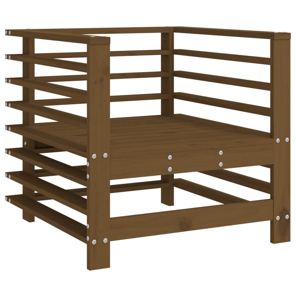 vidaXL Sofaelement Gartenstühle 2 Stk. Honigbraun günstig online kaufen