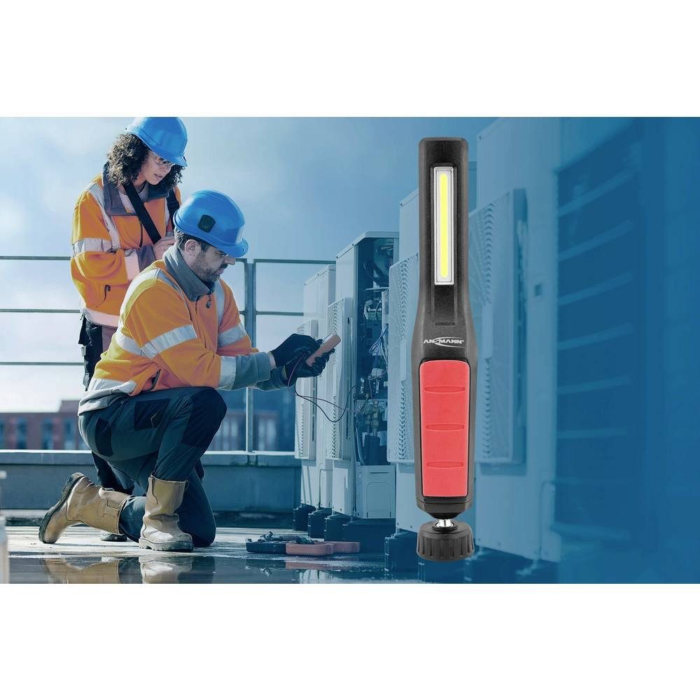 Magnethalterung, mit mit lm, 230 ANSMANN® LED Gürtelclip verstellbar, Taschenlampe Profi-Penlight