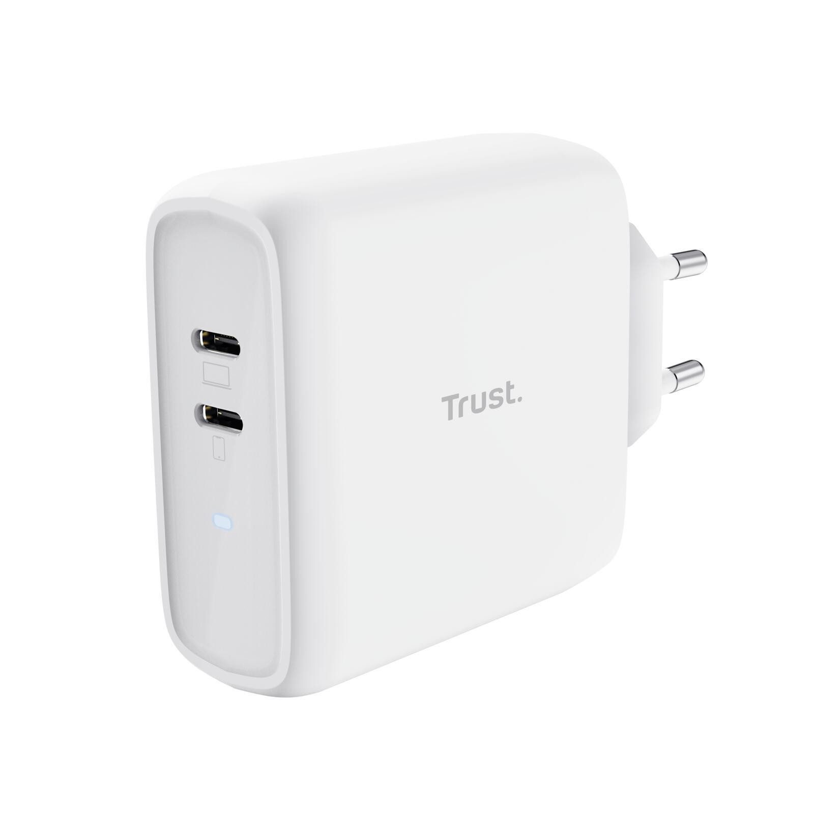Trust Maxo Duales 65-W-USB-C-Ladegerät Smartphone-Adapter