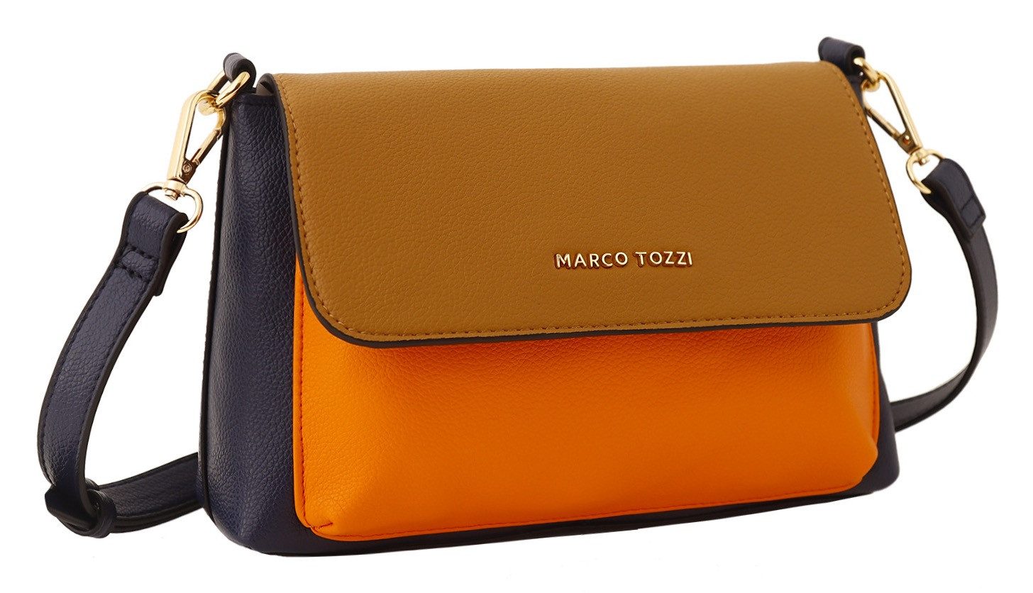 MARCO TOZZI Umhängetasche, Damen Schultertasche, Mini Bag mit aufgesetzter Vordertasche