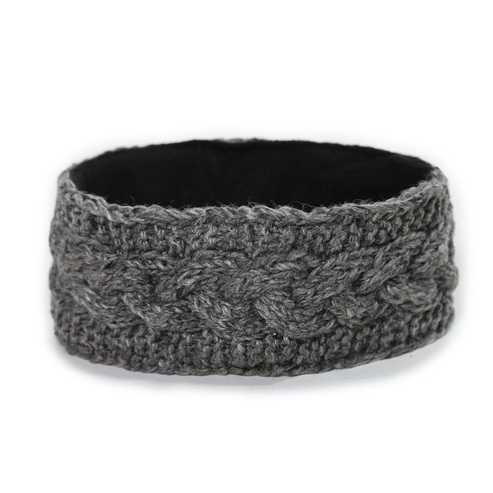 KUNST UND MAGIE Ohrenwärmer Kunst und Magie Ohrwärmer Stirnband Haarband aus Wolle gestrickt