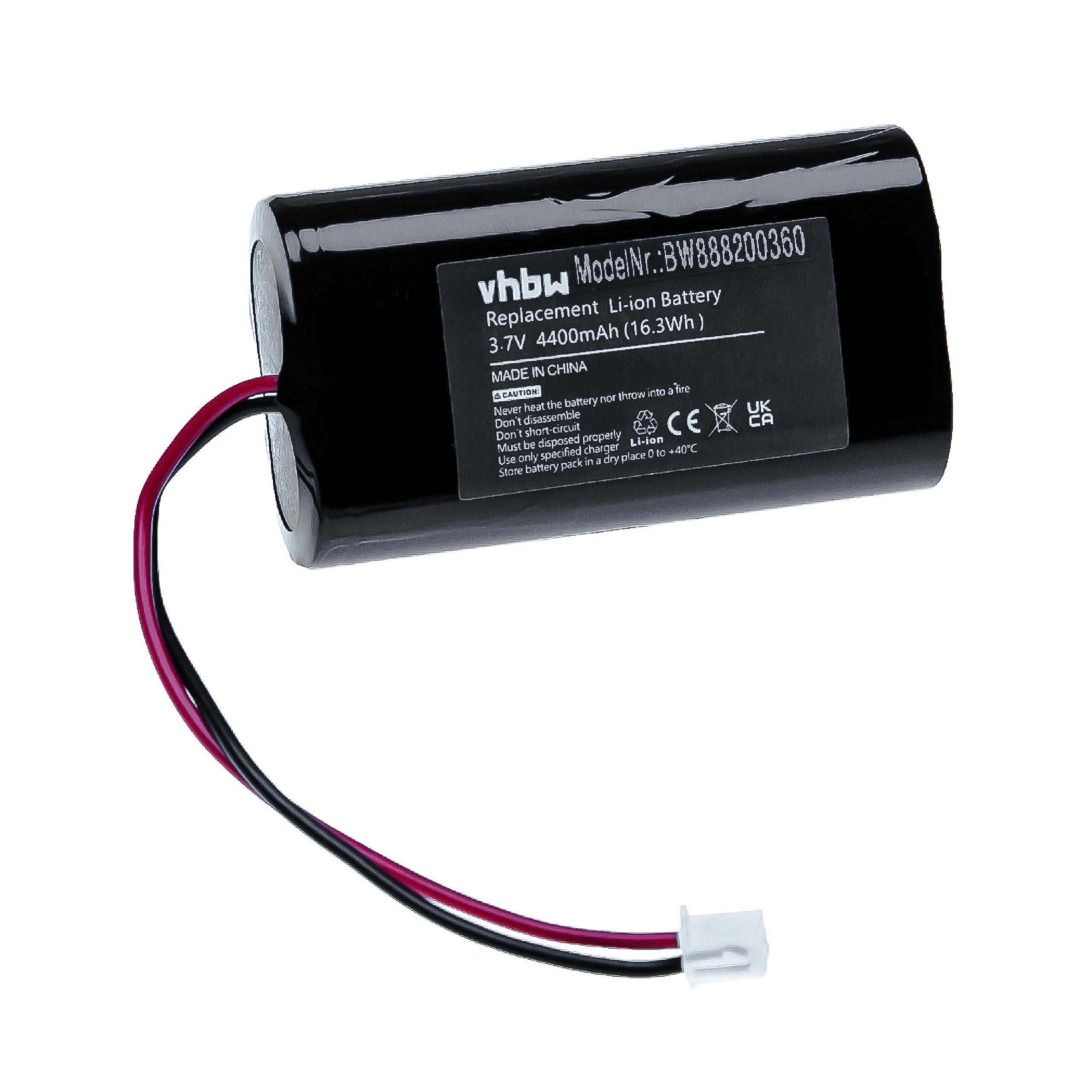 vhbw kompatibel mit Weilburg Akku Li-Ion 4400 mAh (3,7 V)