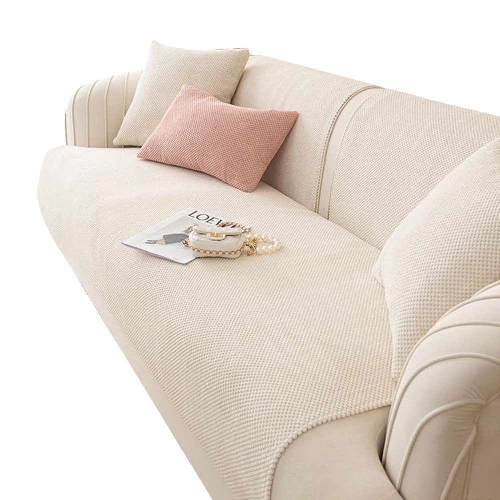 Minicloss Sofaschoner modernes Sofabezugs, sofaschutz 2 3 4-Seater L Shape, rutschfeste Sofaschoner
