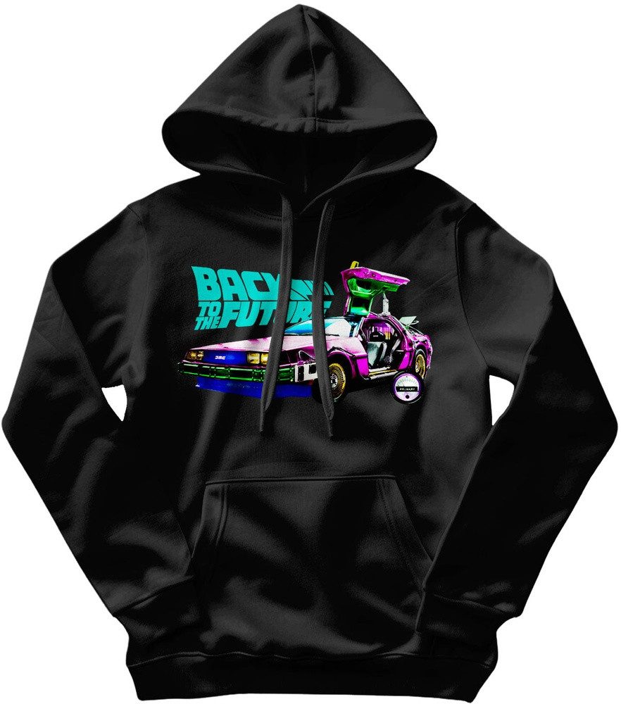Back to the Future Hoodie Colorful DeLorean Hoodie