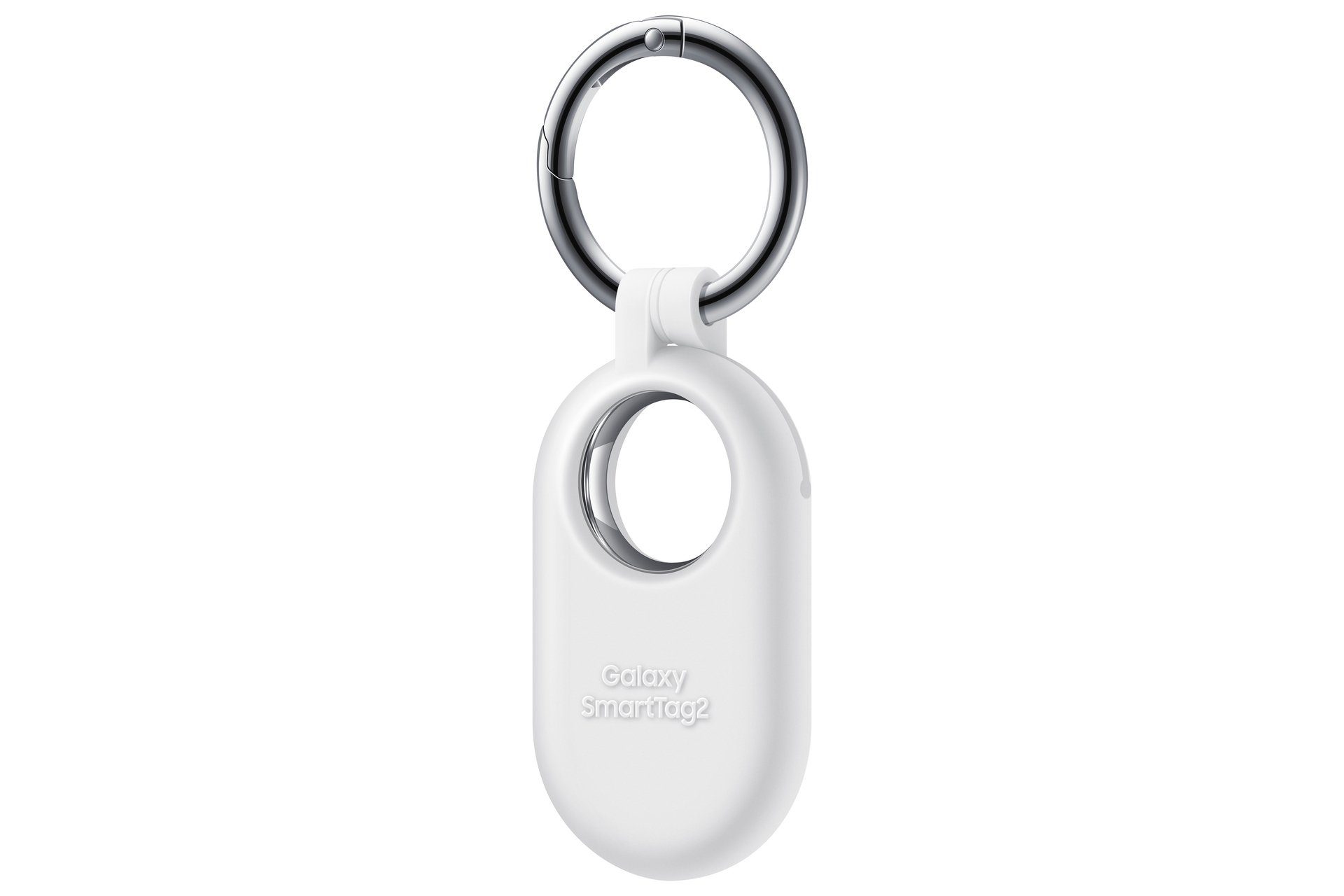 für Samsung SmartTag2, Samsung Silicone Silikon Weiß Karabiner aus Galaxy mit Ring Schutzhülle Schlüsselanhänger Case