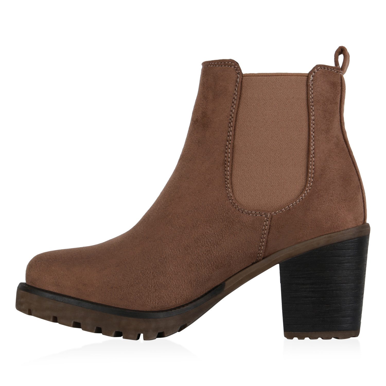 VAN HILL 77276 Chelseaboots Damen Stiefeletten Chelsea Boots Profilsohle 70 günstig online kaufen