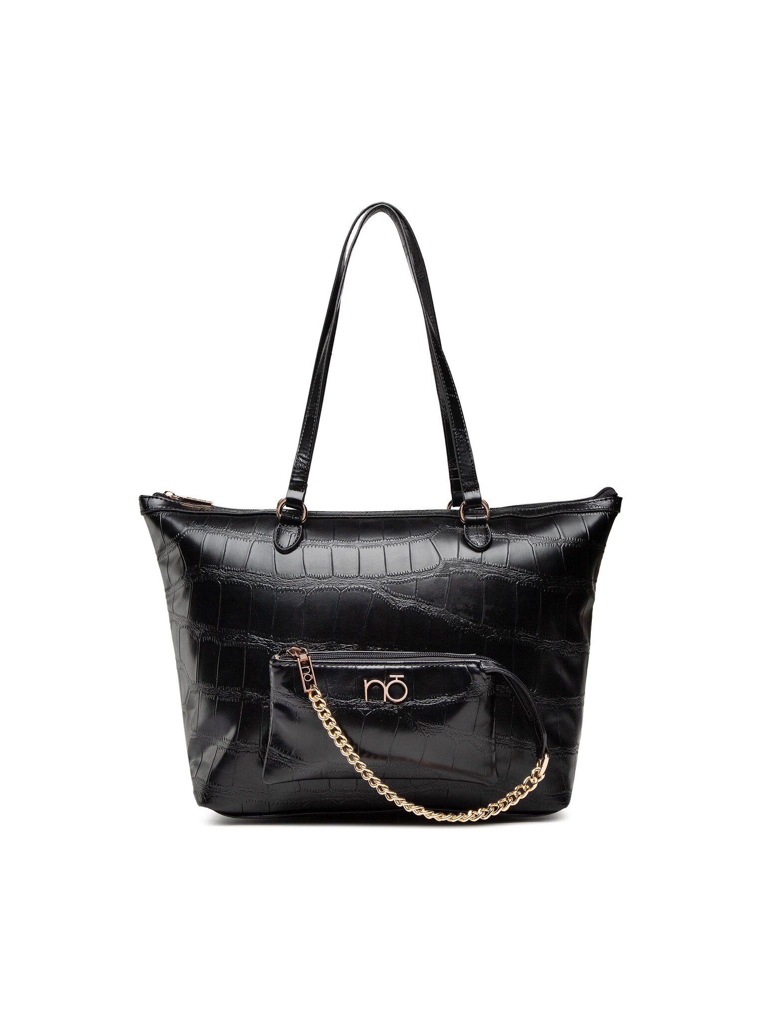 NOBO Handtasche Handtasche NBAG-N0240-C020 Schwarz