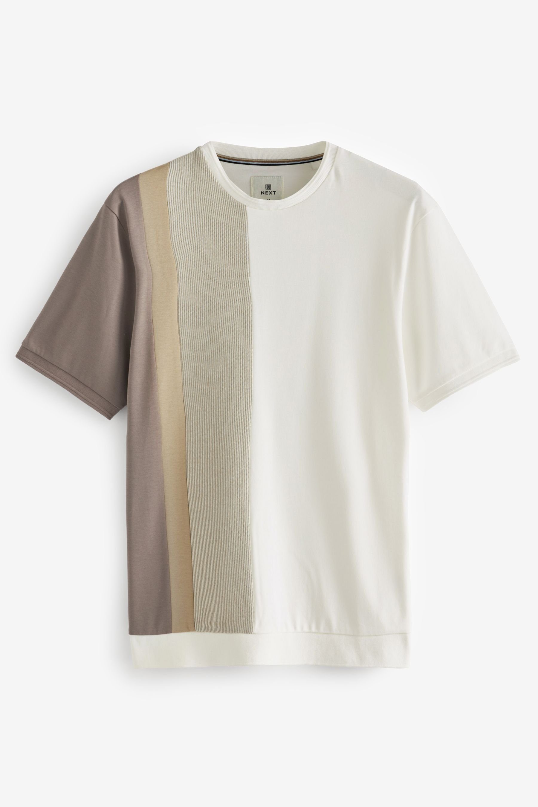 T-Shirt Blockfarben (1-tlg) Next T-Shirt in Neutral