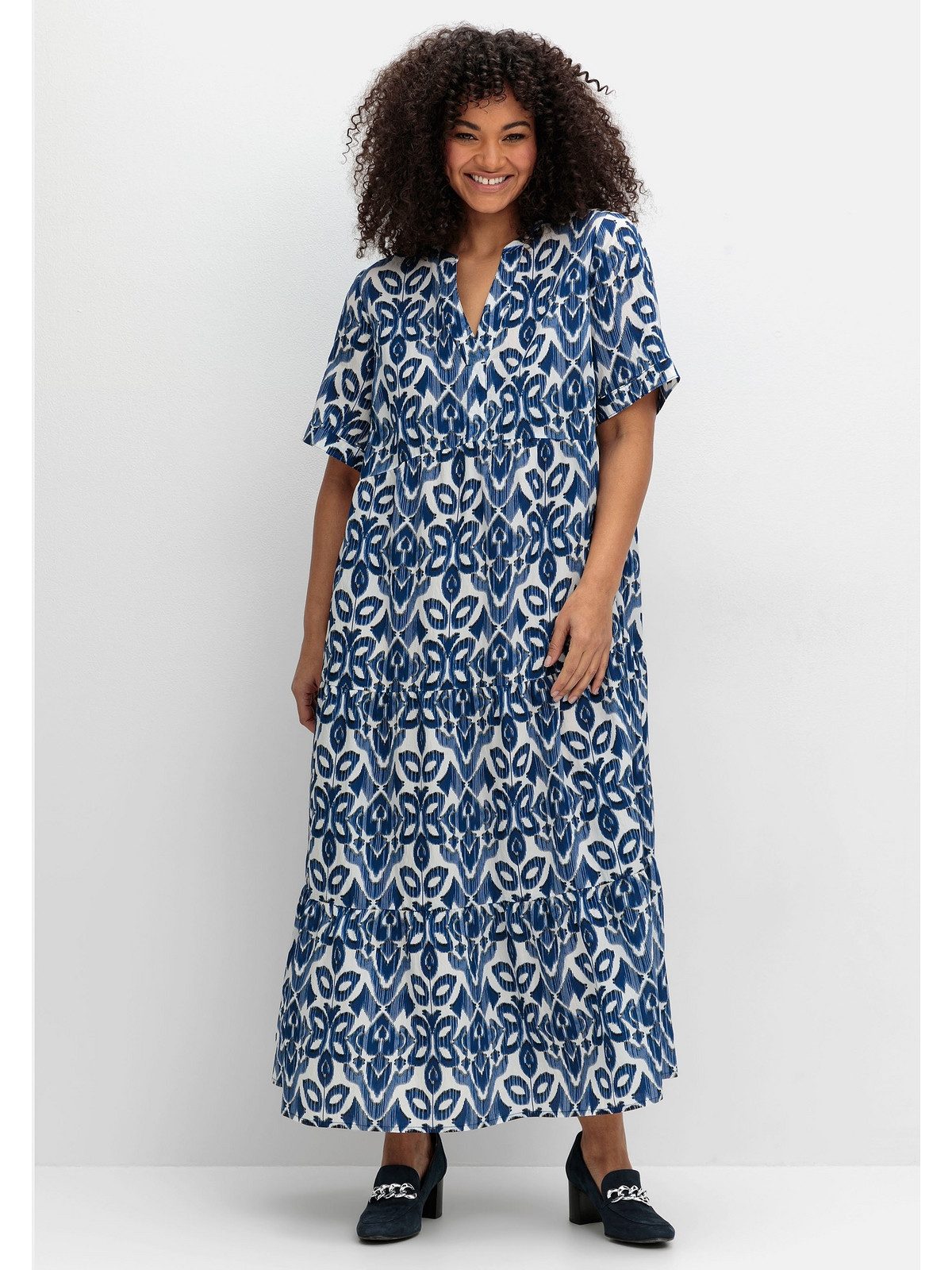 Sheego Sommerkleid Große Größen mit Ornamentdruck günstig online kaufen