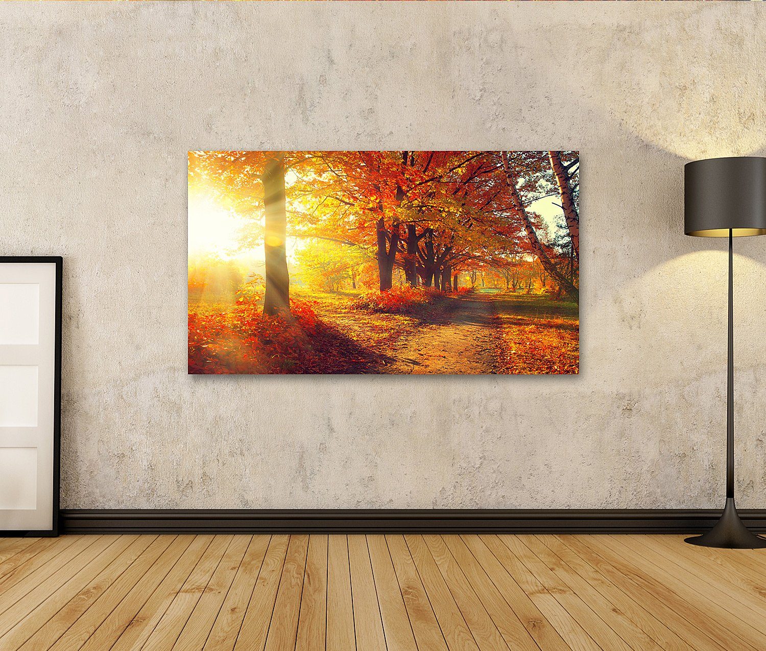islandburner Leinwandbild Bild auf Leinwand Herbst günstig online kaufen