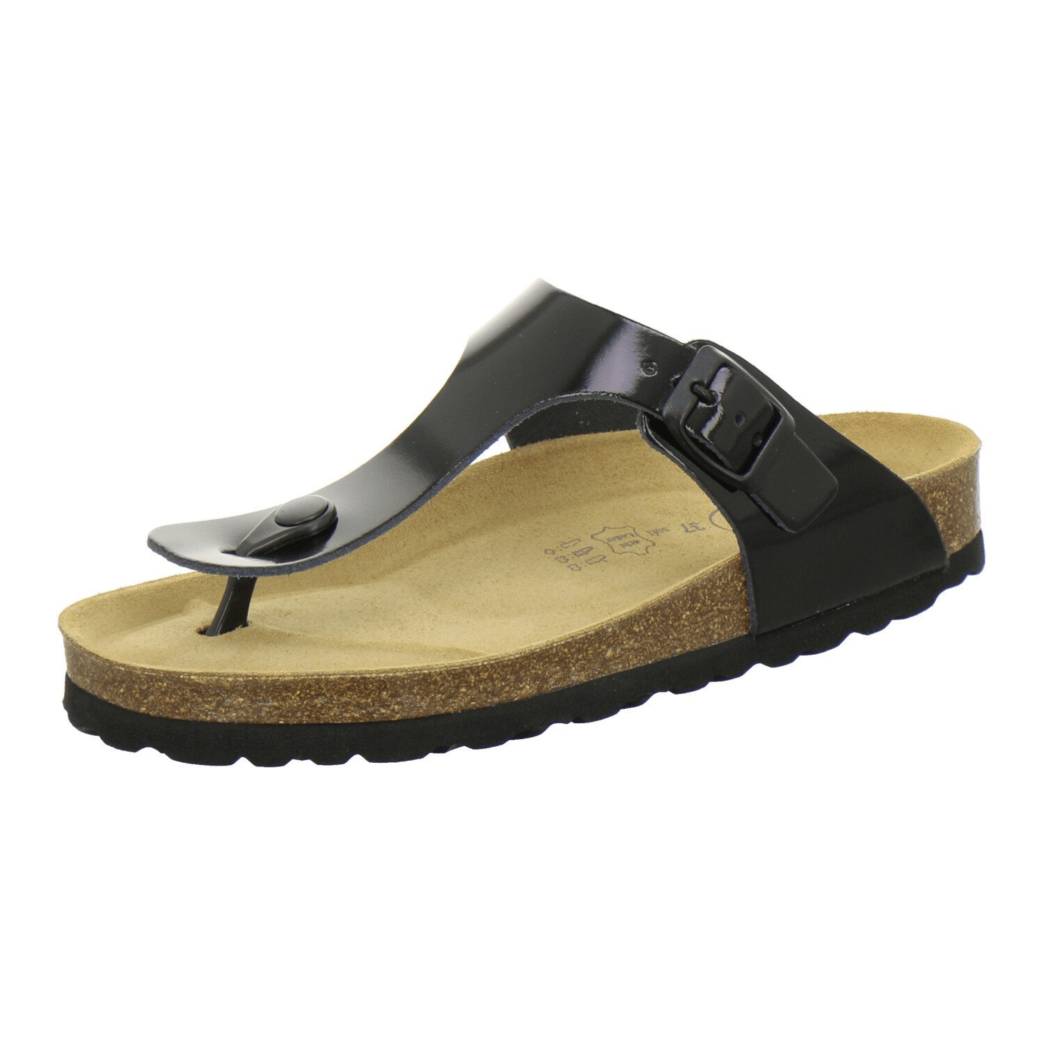 AFS-Schuhe 210725 Zehentrenner Pantolette für Damen mit Fußbett, bequeme Sa günstig online kaufen