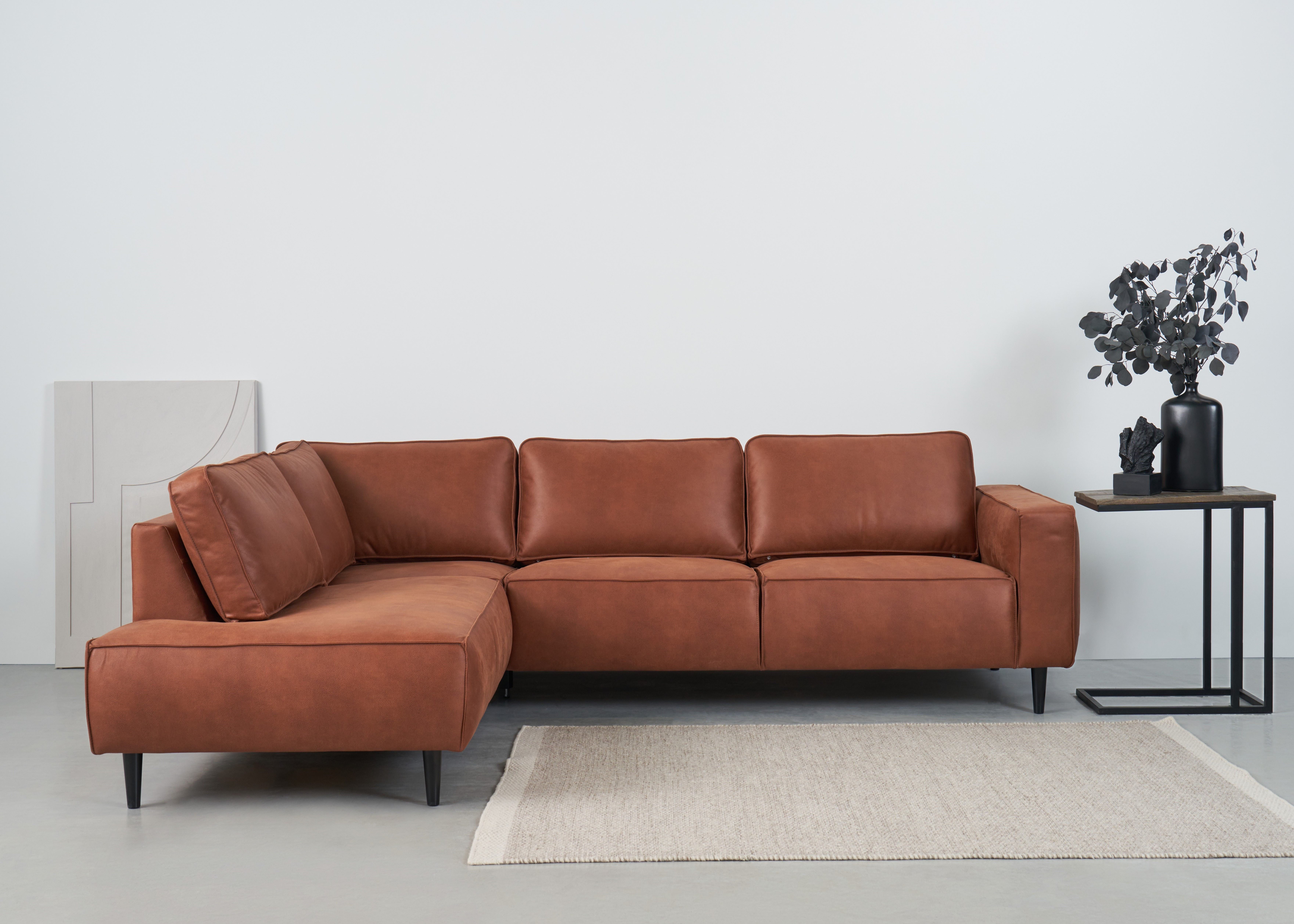 Places of Style Ecksofa Fumone, Lederoptik günstig online kaufen