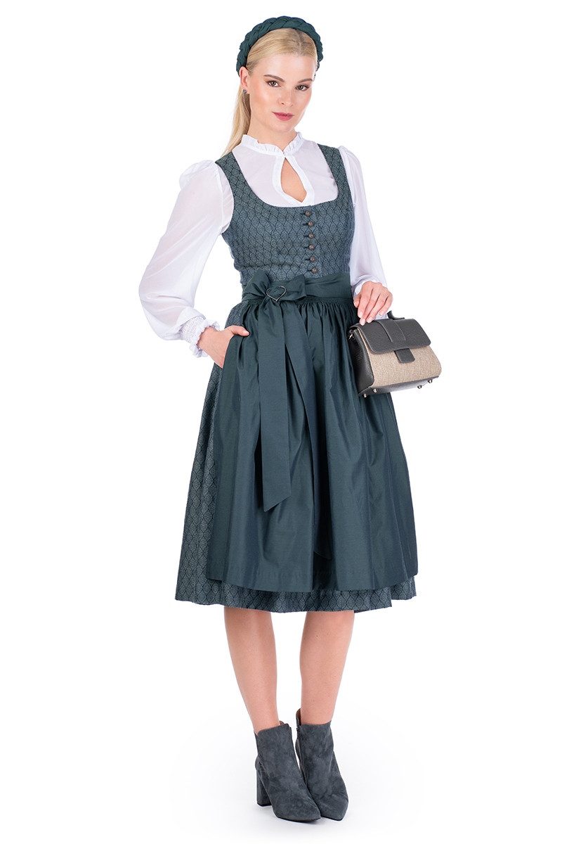 Hammerschmid Dirndl Midi Dirndl 2tlg. - KOFLERSEE - petrol – Bild 5 von 5
