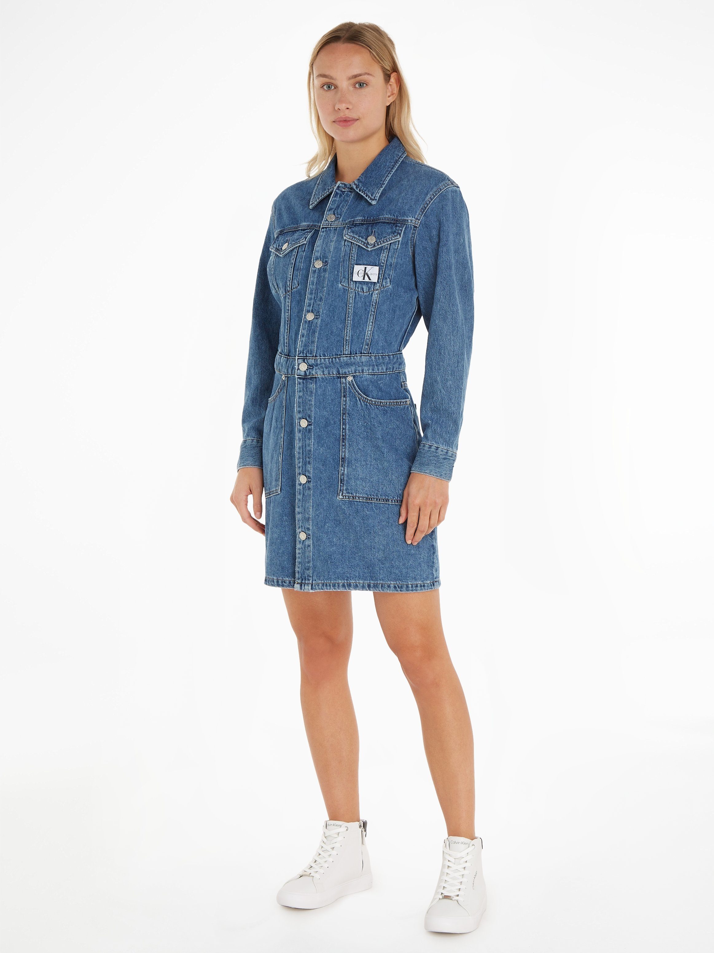 Calvin Klein TRUCKER Jeans DRESS Jeanskleid