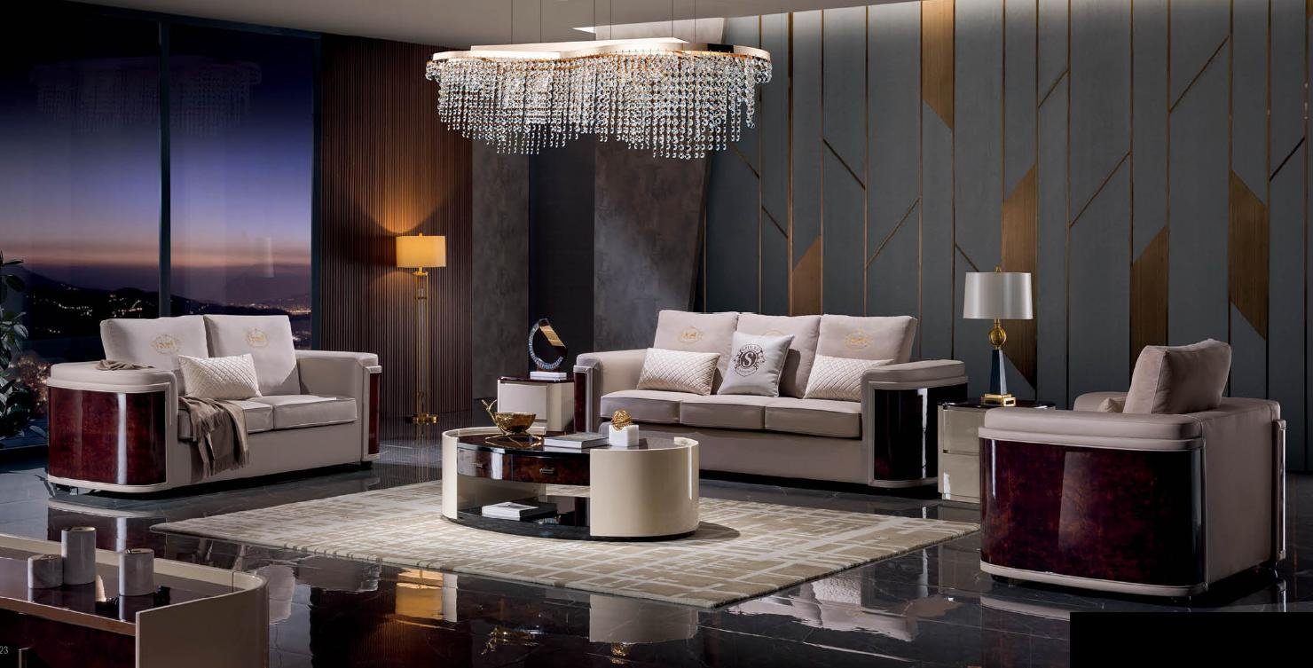 JVmoebel Sofa Luxus moderne Couchgarnitur 3+2+1 Sitzer stilvolles Design Neu, Made in Europe