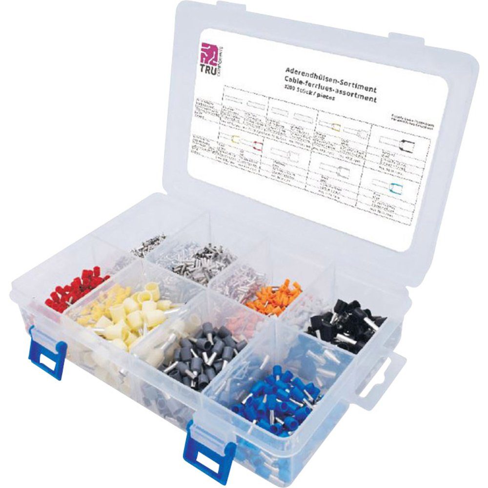 Aderendhülsen TRU COMPONENTS T1711C002 Aderendhülsen-Sortiment 0.5 mm², 0.75 mm², 1.