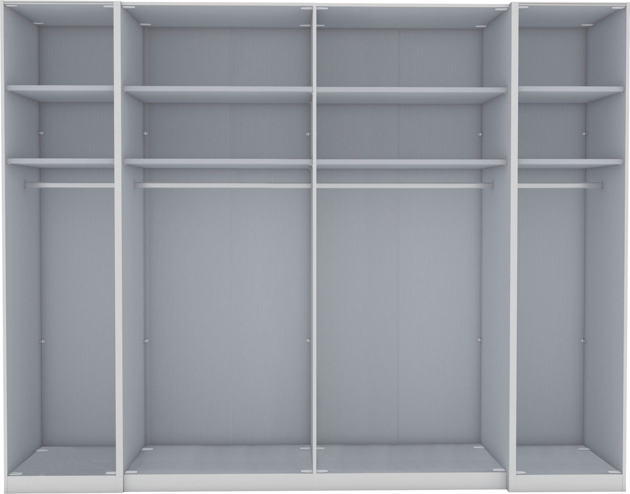 WIEMANN Dreh-/Schwebetürenschrank Nizza mit Glasfront und Spiegel
