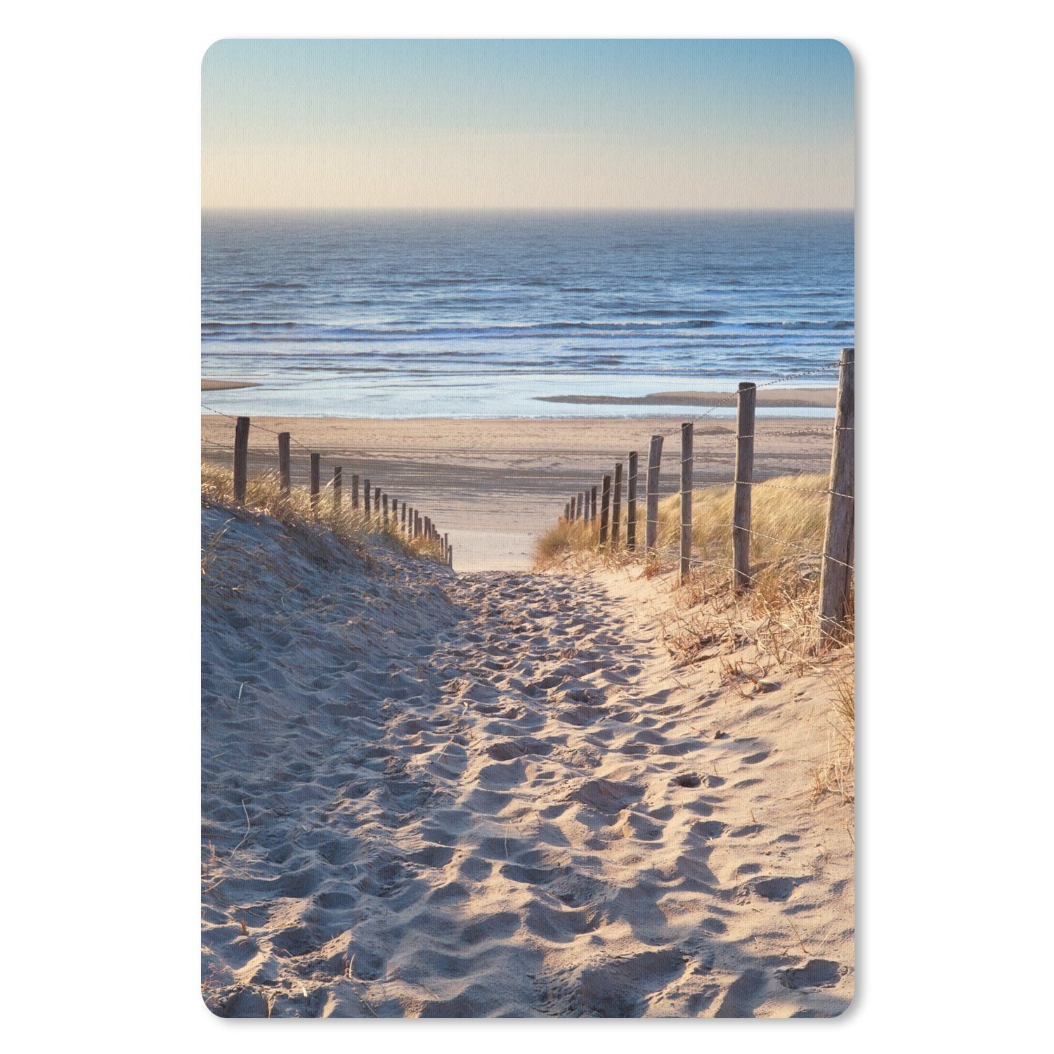 MuchoWow Mauspad Sand - Strand - Düne - Meer - Sommer (1-St), Maus Pad Klein, Gaming Zubehör, Büro Deko, 18x27 cm