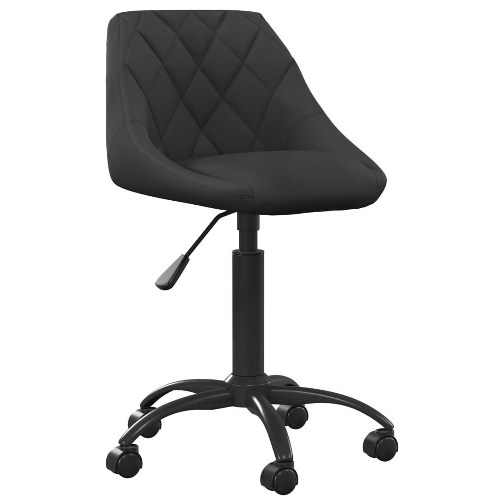 vidaXL Bürostuhl Bürostuhl Schwarz Samt (1 St)