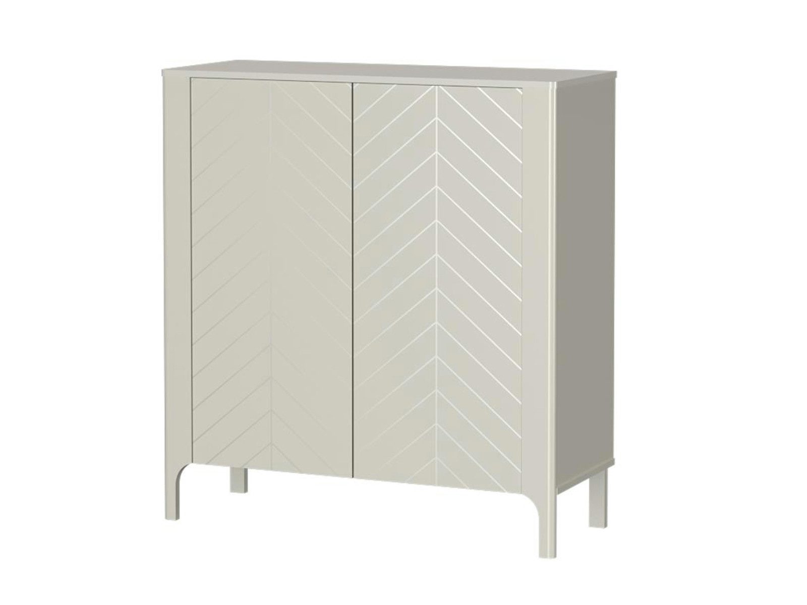 Compleo Highboard elegant, Schwarz Holz/ Kaschmir, Kommode modern