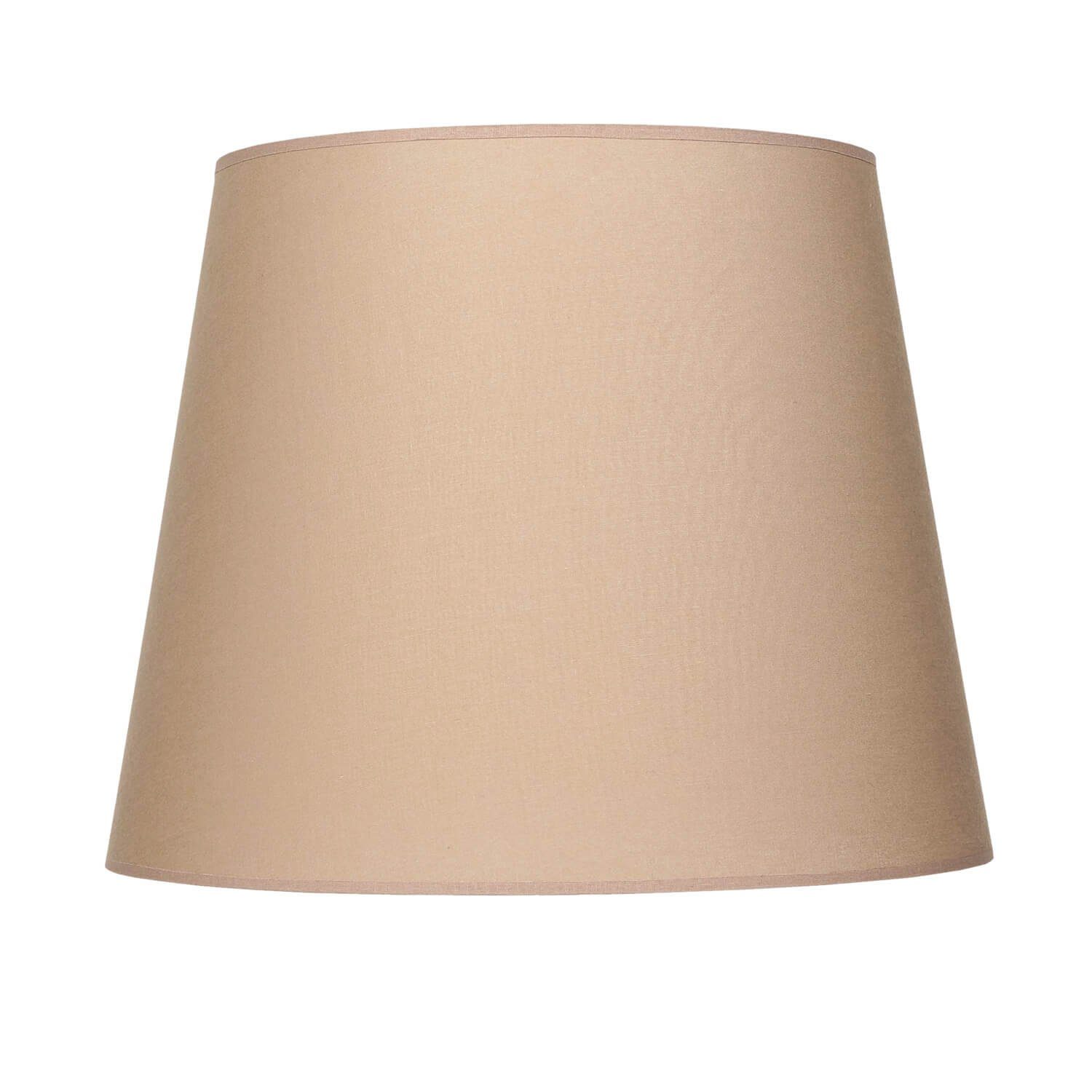 Licht-Erlebnisse Лампиschirm WILLOW, Stoffschirm Ø 38 cm konisch für Stehlampe E27 Beige