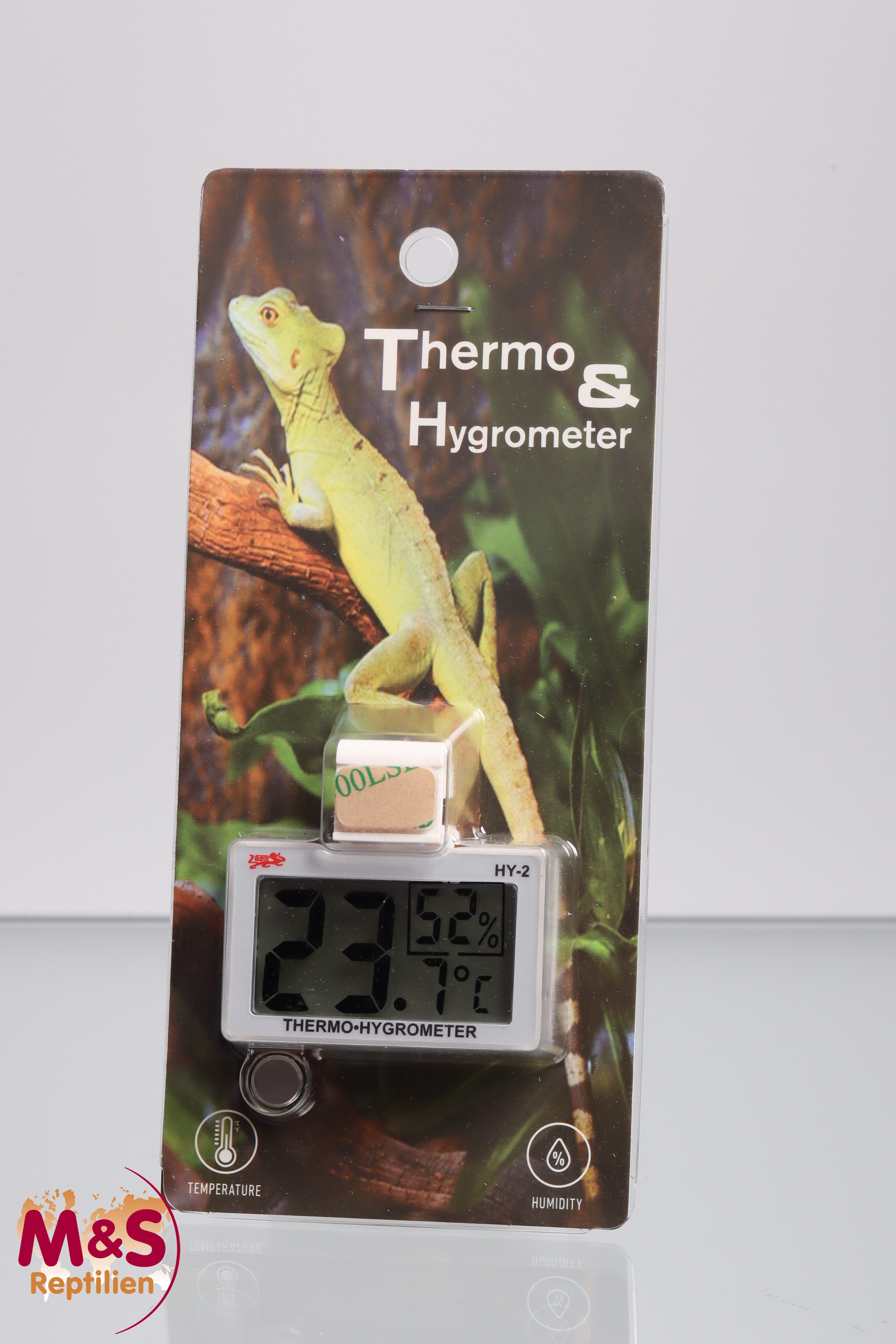 Terrarium Digitales Thermo-Hygrometer -SELBSTKLEBEND/HÄNGEND-