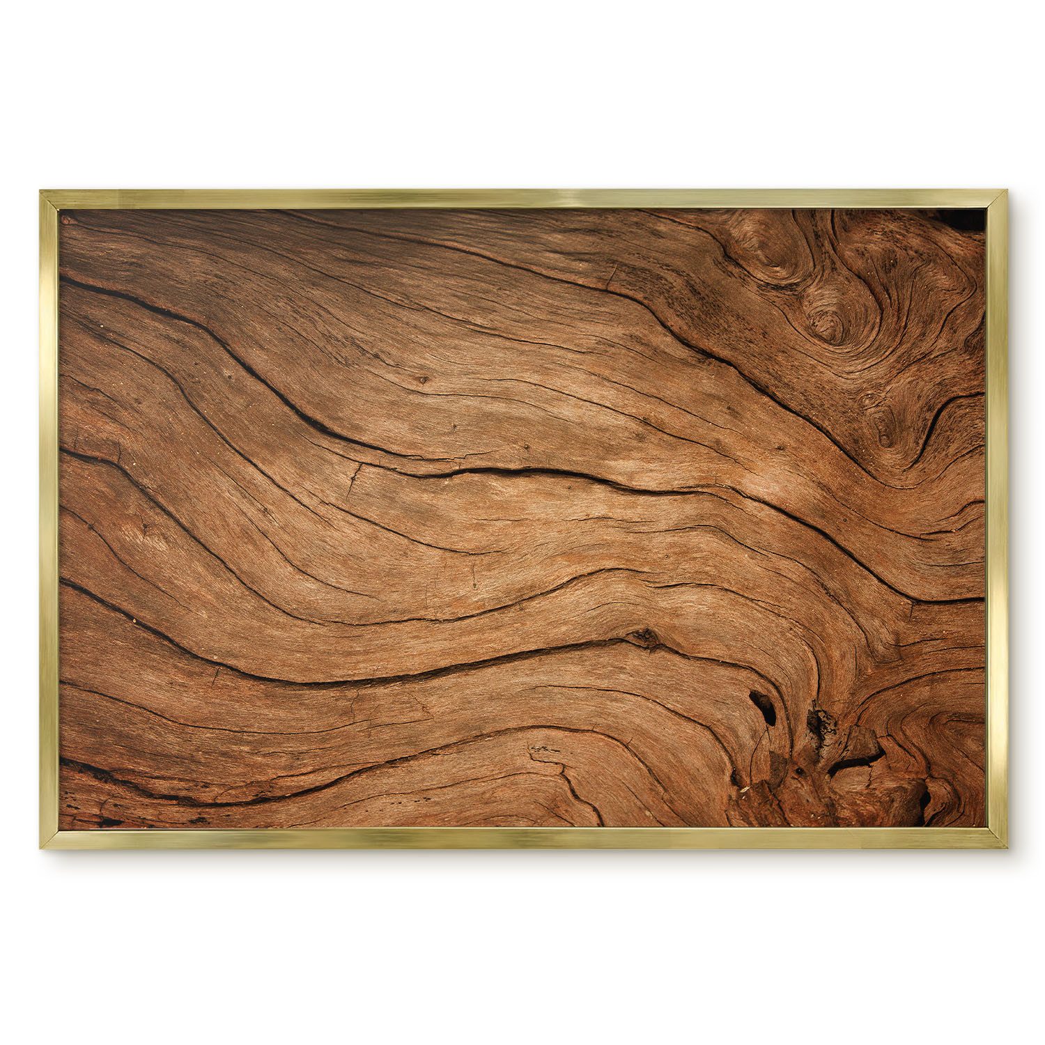 Tulup Magnettafel Braun mit schwarzem Rahmen, Wandtafel für Büro, für Fotos und Notizen, Holzmaserung, Braun