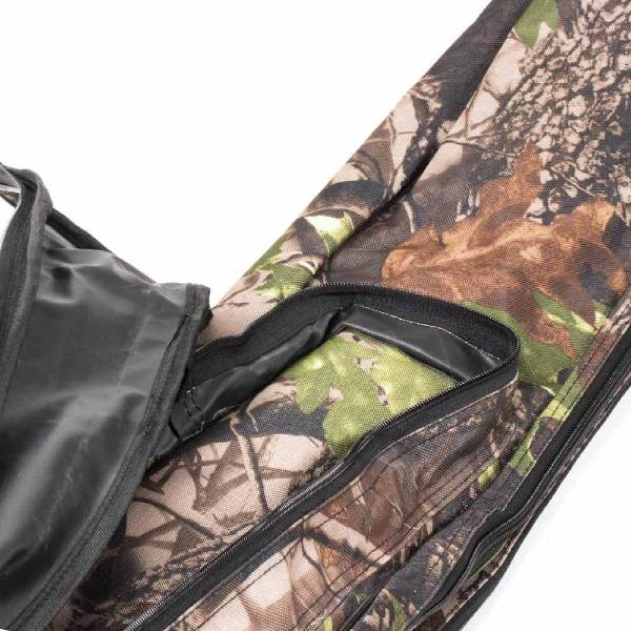 Traxis Angelrutentasche Camo Rutentasche – Futteral mit Reißverschlussfach & Schultergurt