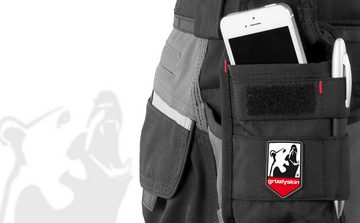 QUALITEX HIGH QUALITY WORKWEAR Arbeitshose anhängbare Handy-Gürteltasche - Abmaße Smartphonetasche : 17 x 9 cm (1-tlg) zusätzlich spezielle Druckknöpfe für IRON Kollektion
