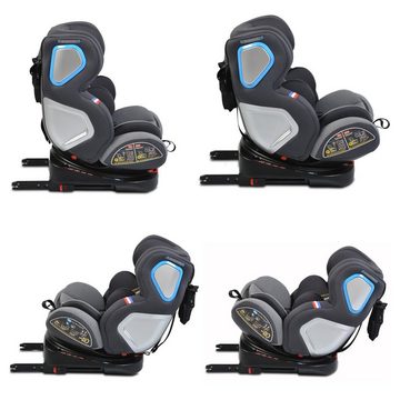 Moni Autokindersitz Kindersitz Colonel Gruppe 0/1/2/3, 0-36 kg, bis: 36 kg, drehbar, 165° Neigung, Isofix