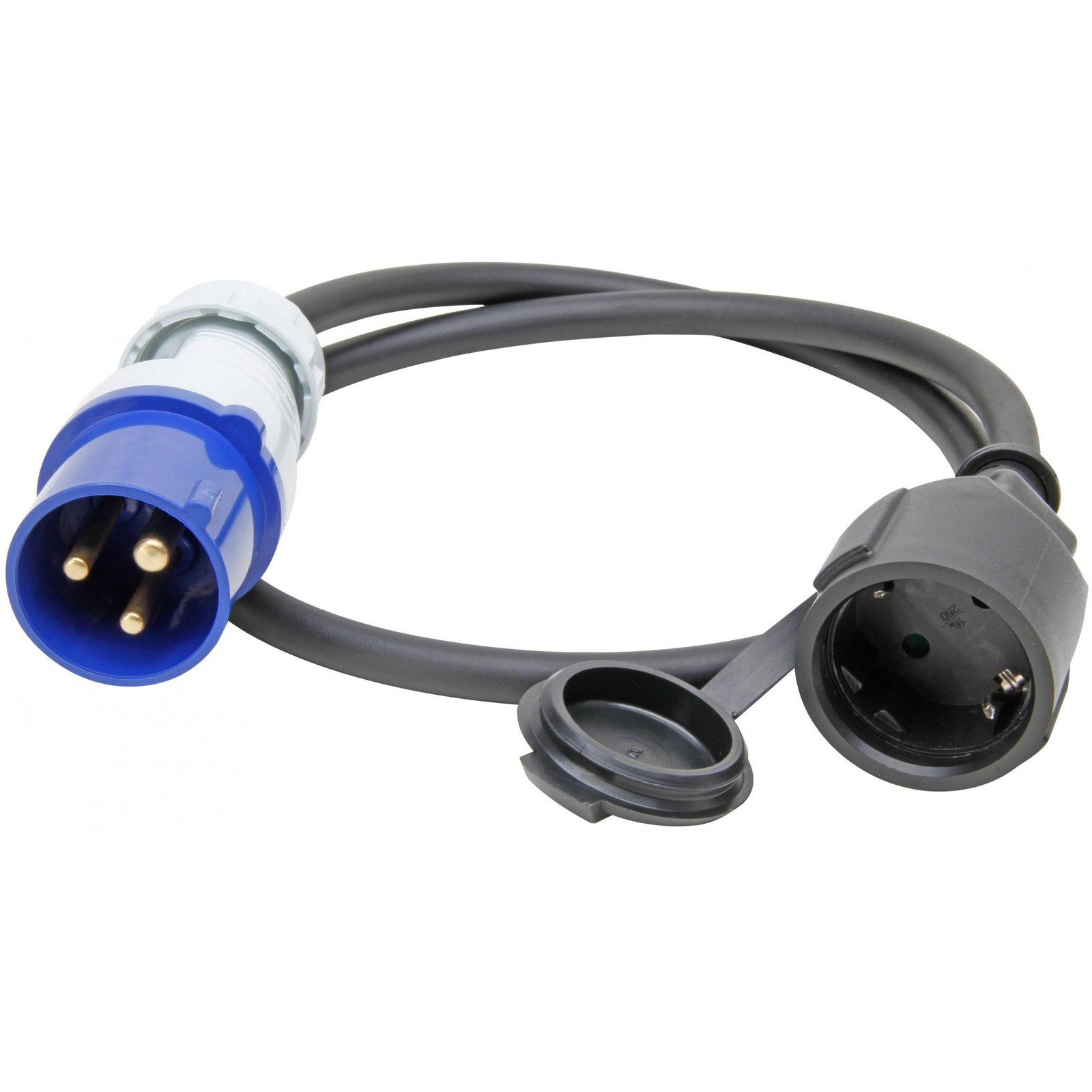 Kopp CEE-Adapterleitung Caravan 80 cm Adapterkabel Stecker Camping CEE-Adapterkabel, CEE Adapter Camping Adapterkabel Stromkabel Stromversorgung