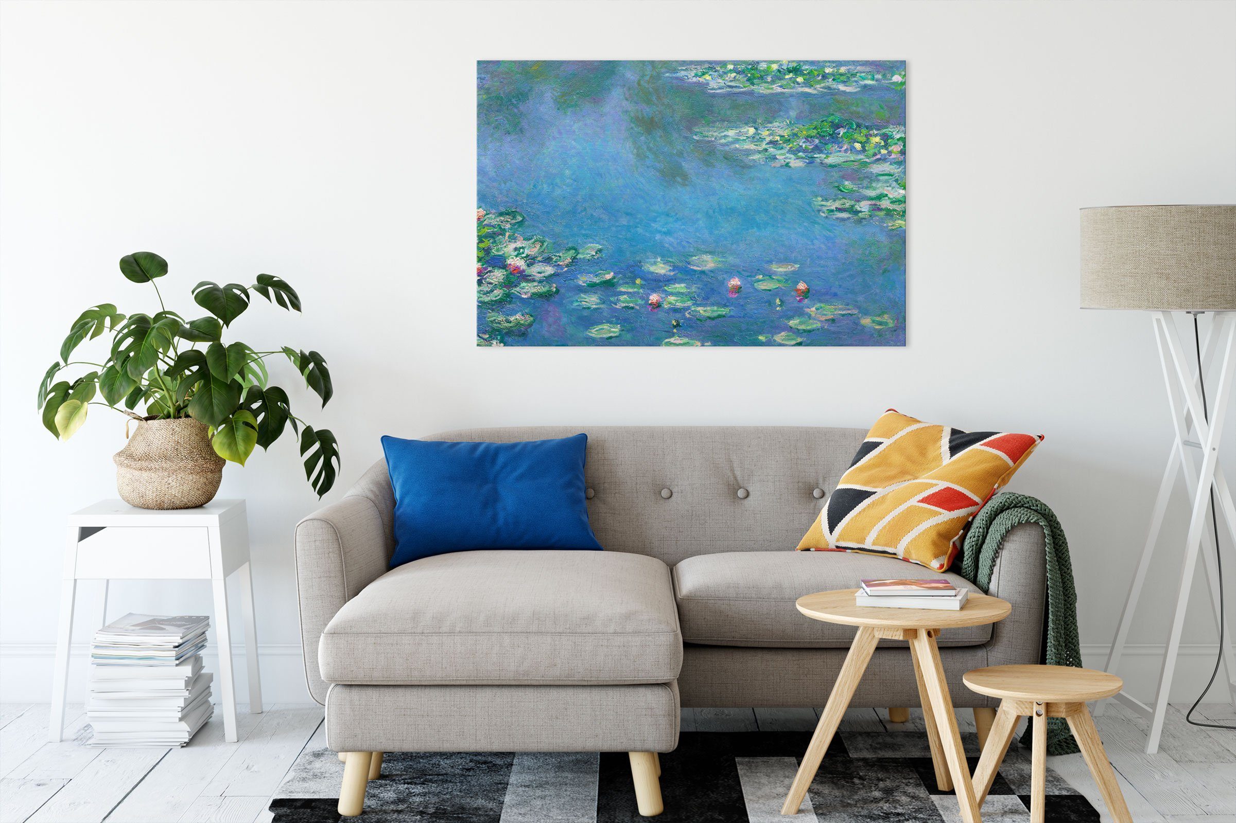 Pixxprint Leinwandbild Claude Monet - Seerosen günstig online kaufen