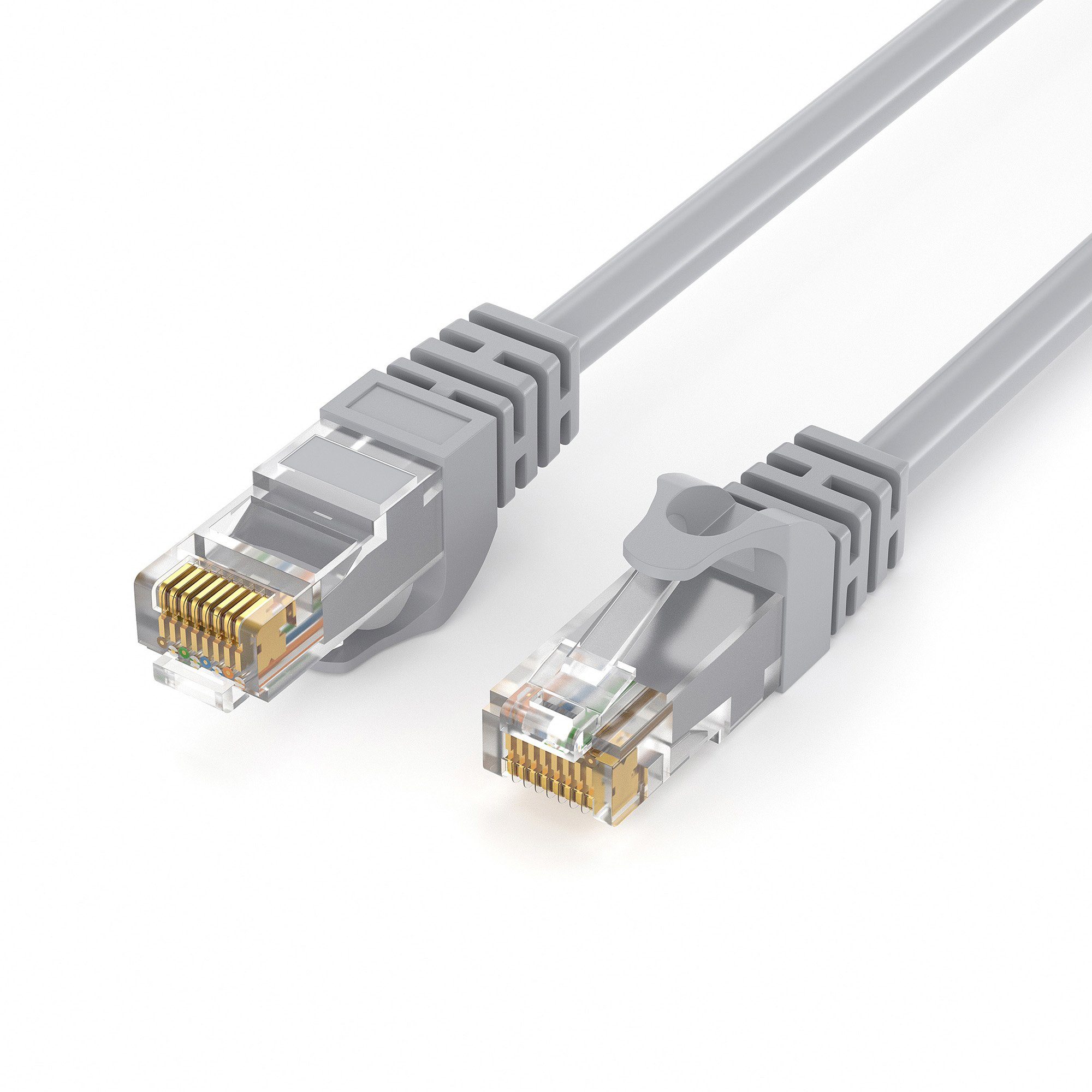 JAMEGA CAT 6 Patchkabel RJ45 Rohkabel LAN Kabel Ethernet Netzwerkkabel LAN-Kabel, CAT.6, RJ-45 Stecker (Ethernet) (500 cm)