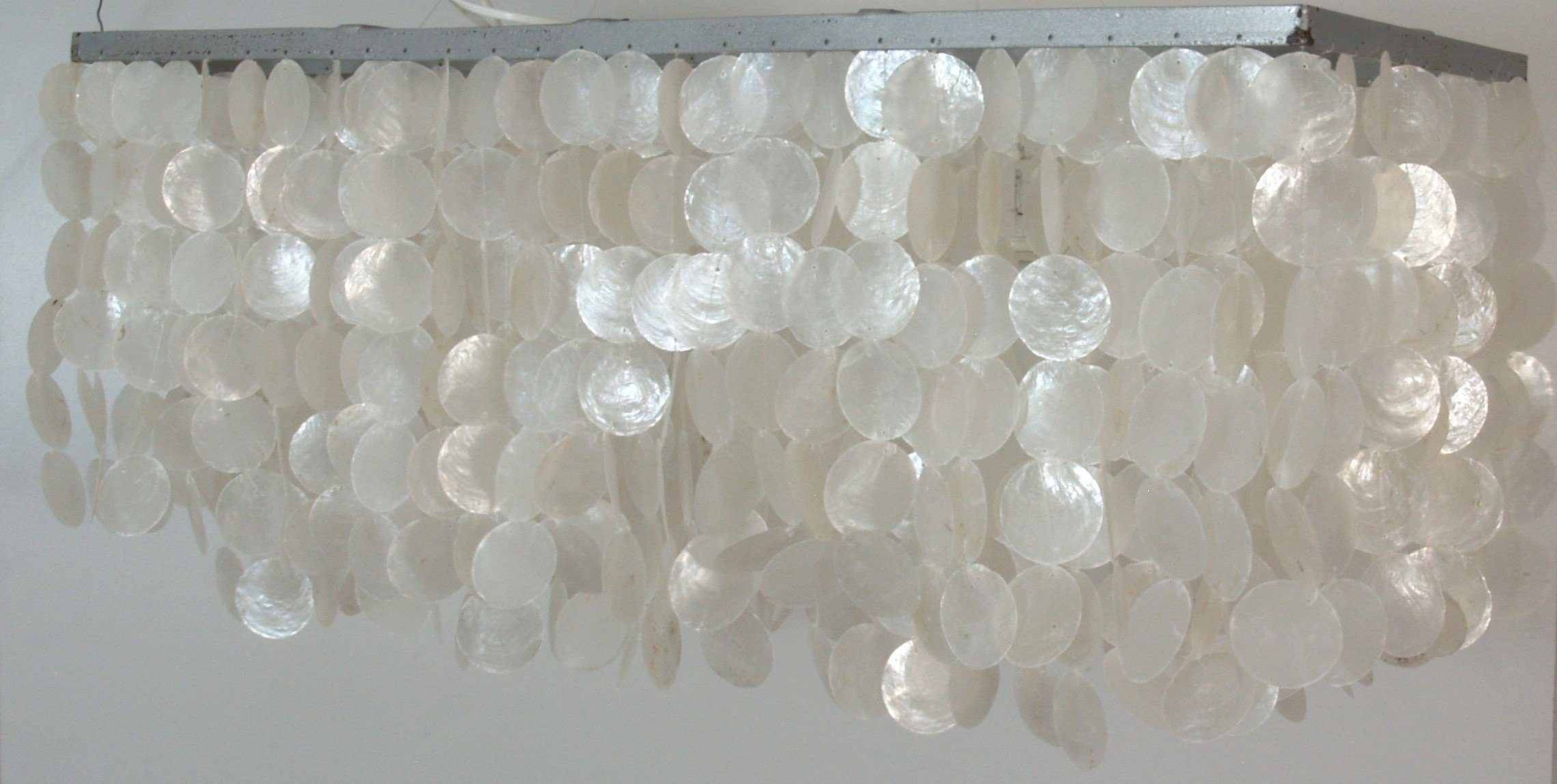 Guru-Shop Deckenleuchten Deckenlampe, Muschelleuchte aus hunderten.., Leuchtmittel nicht inklusive