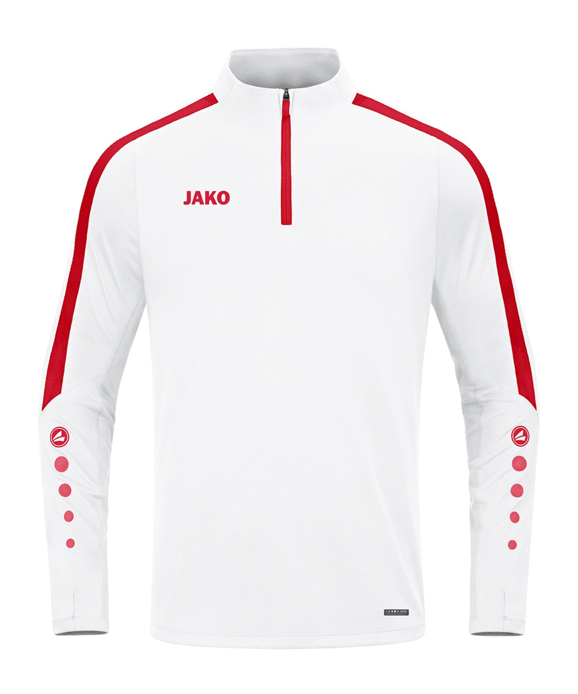 Jako Sweatshirt Power Sweatshirt weissrot