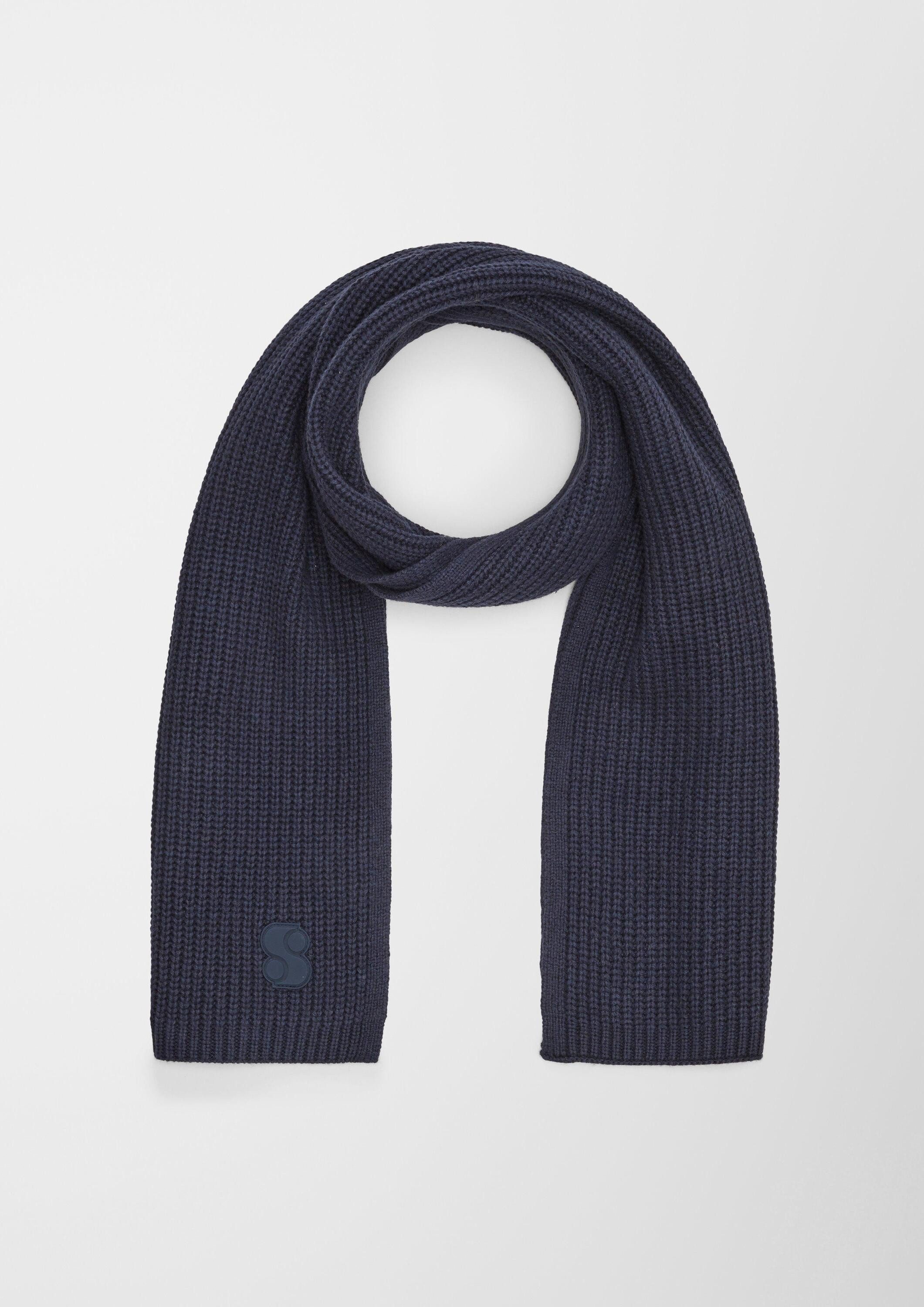 s.Oliver Schal Tuch, Strickschal aus Viskosemix