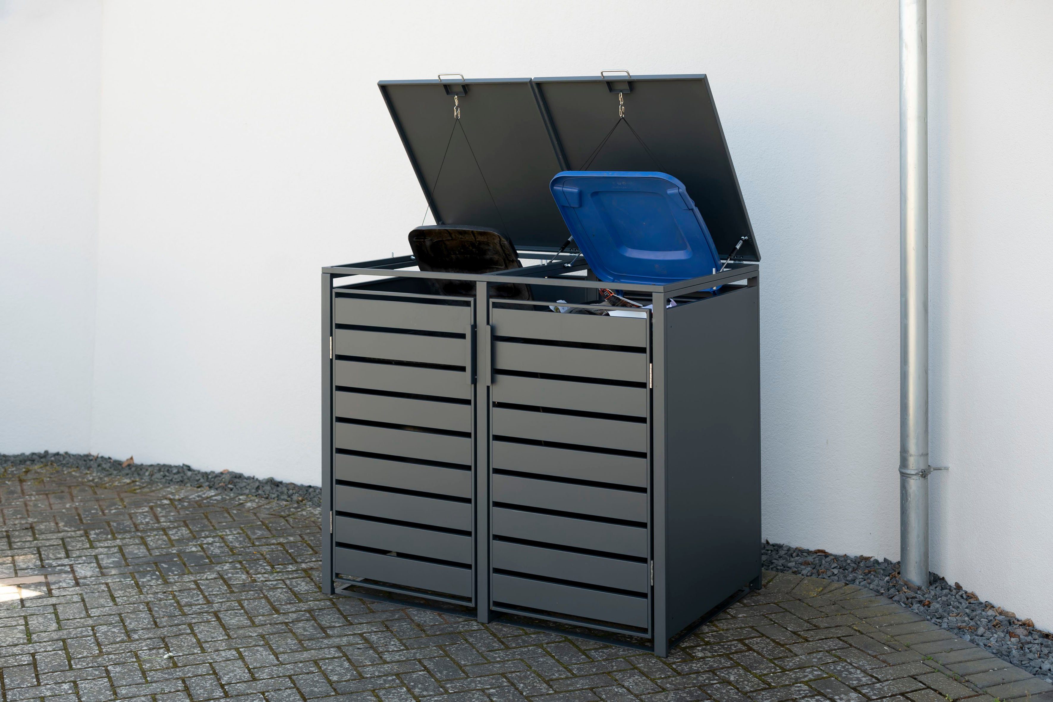 WESTMANN Mülltonnenbox Kubus, Platz für 2x240 L Mülltonnen
