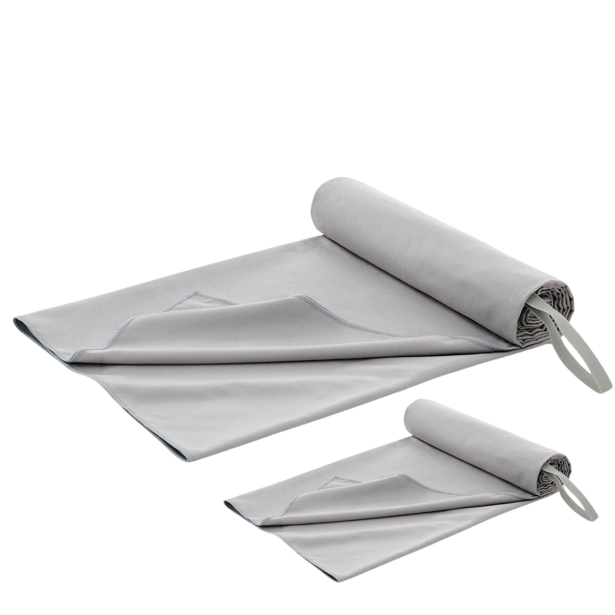 Blumtal Handtuch Fitness Handtuch im 2er Set, Mikrofaser Sporthandtuch Fitnessstudio, Mikrofaser (2-St), 80 x 40 cm